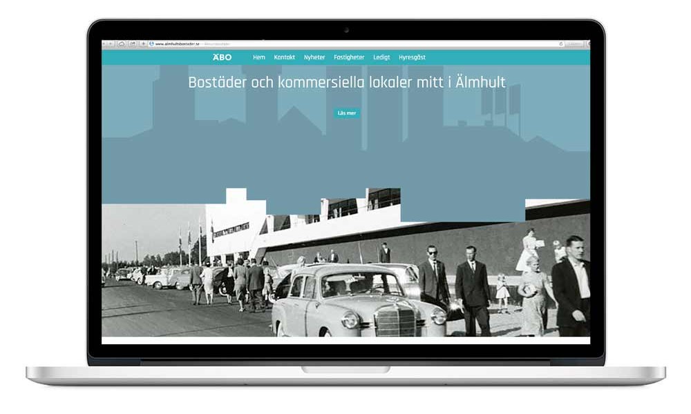 Älmhultsbostäder – en ren retrowebb